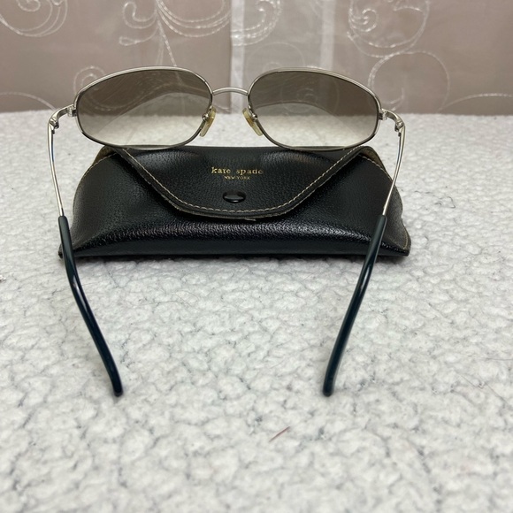 Kate Spade Mirrored  Sunglasses and Leather Case - Picture 3 of 14